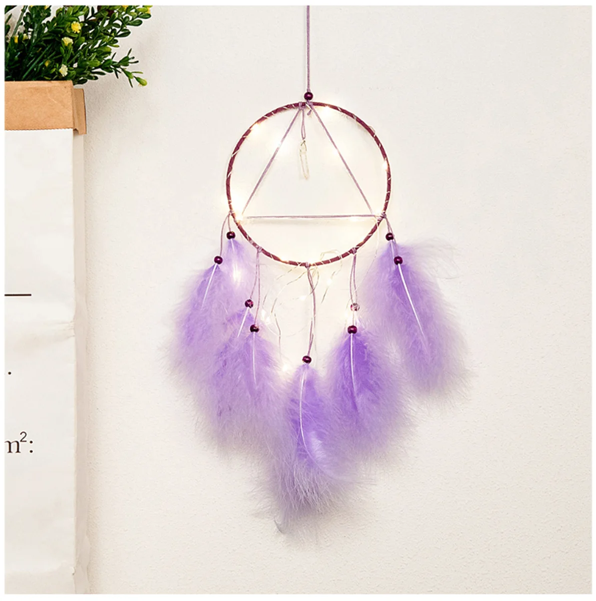 1Pc Dream Catcher Feather Pendant Crafts Wind Chimes Romantic Wall Hanging Decorations Home Ornaments Gift | Дом и сад