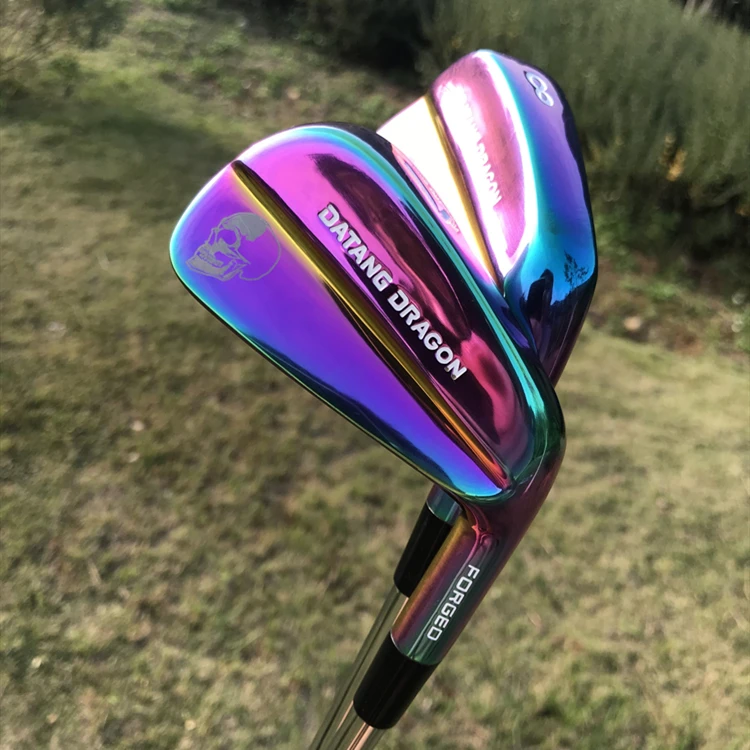Новые утюги для гольфа datang dragon skull Утюги Кованые набор (3 4 5 6 7 8 9 P) с динамическим