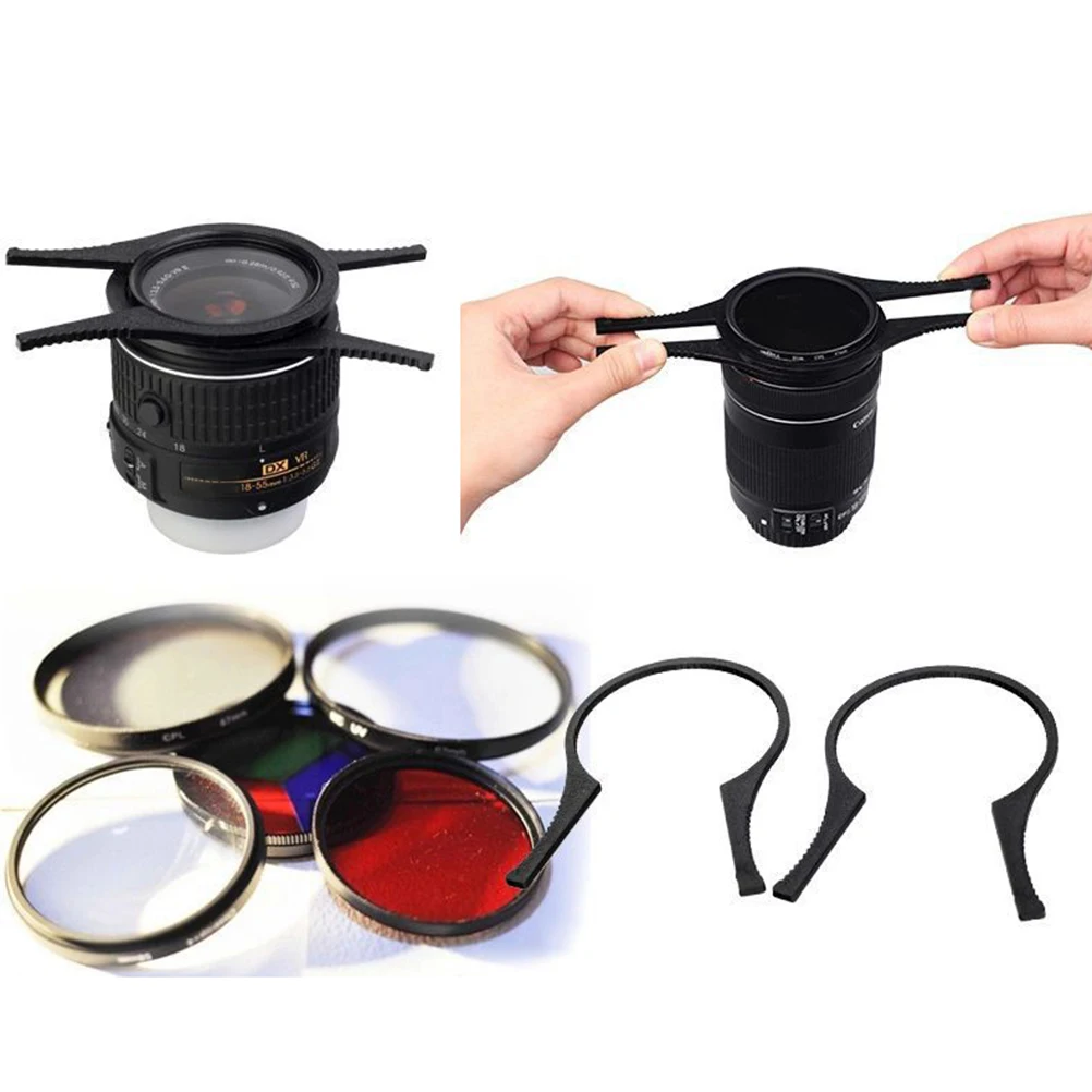 

2pcs Lens Filter Wrench Removal Tools Spanner Pliers 49mm 52mm 55mm 58mm