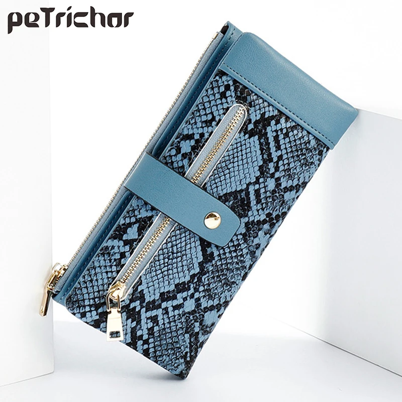 Лидер продаж брендовый женский кошелек из змеиной кожи женские кошельки