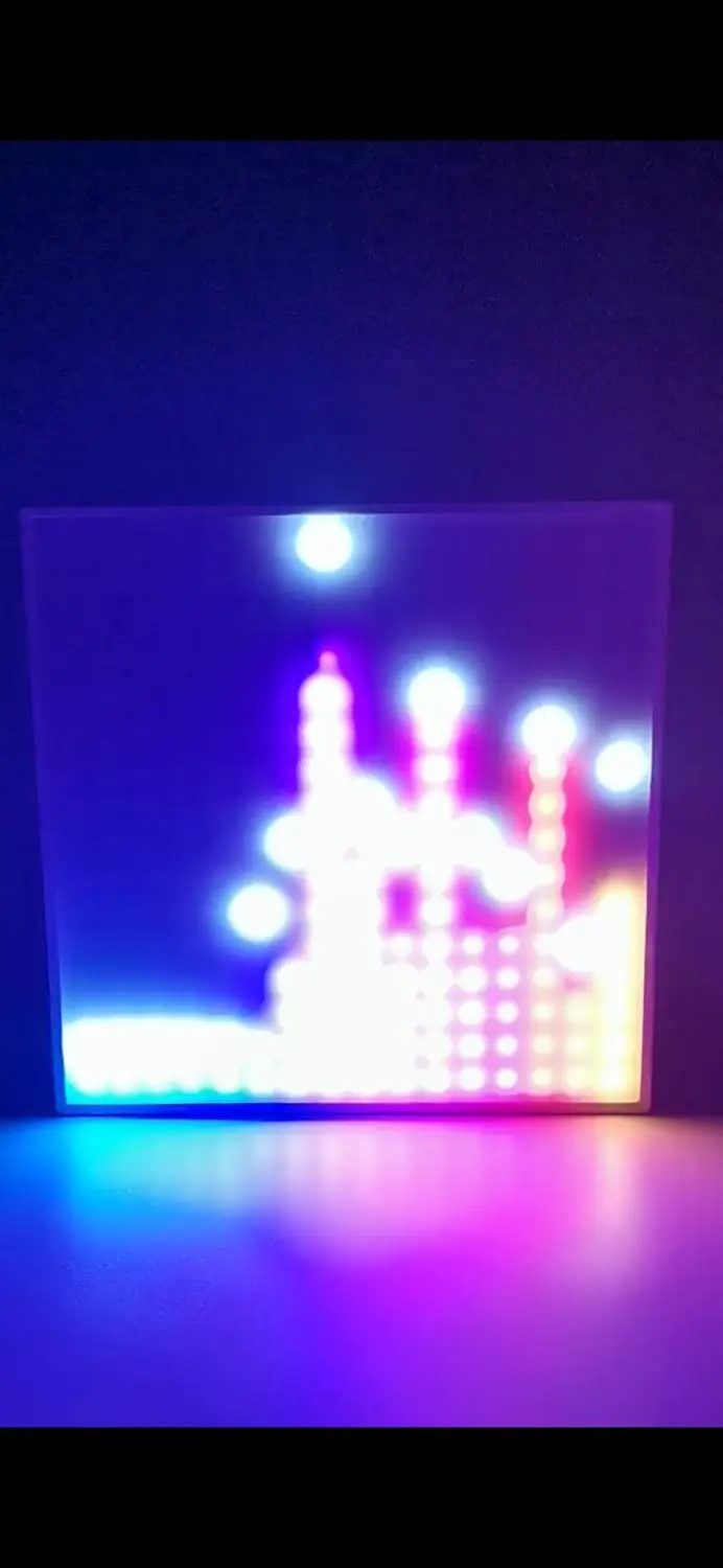 DIY GyverLamp kit 16x16 Matrix WS2812B 5V RGB 5050SMD цифровая Гибкая панель 8x32 256 пикселей гибкая