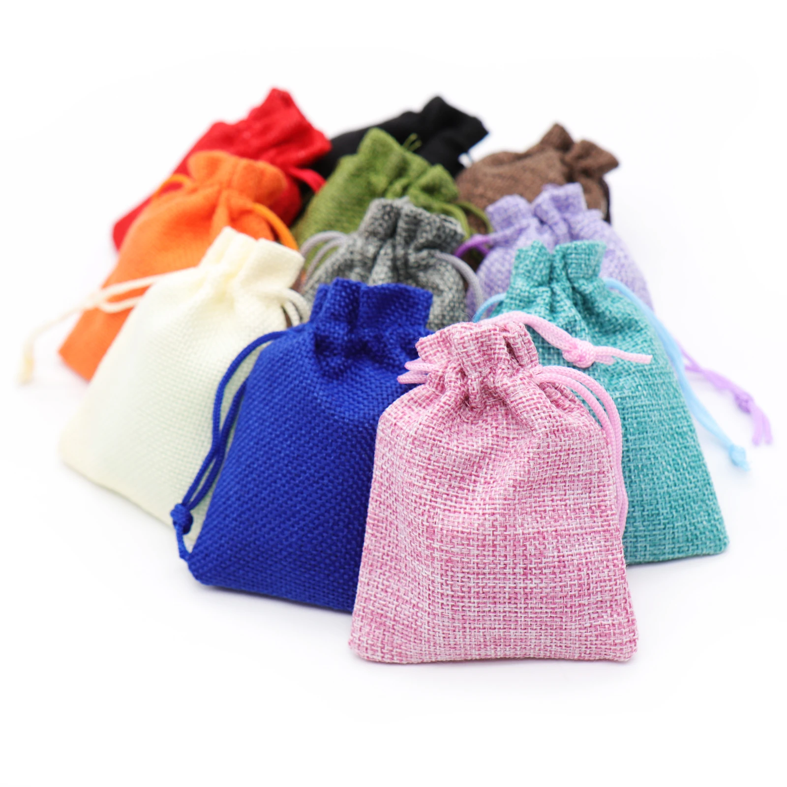 10 шт. подарочные пакеты из мешковины Свадебный Гессенский джутовые мешки белье