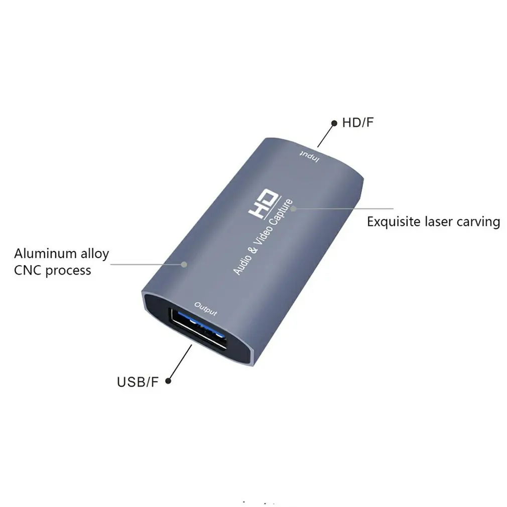 4K 60hz Loop HDMI-compatible Capture Card Placa de Video Recording Plate Live Streaming USB 1080p Grabber for PS4 Game DVD | Компьютеры и