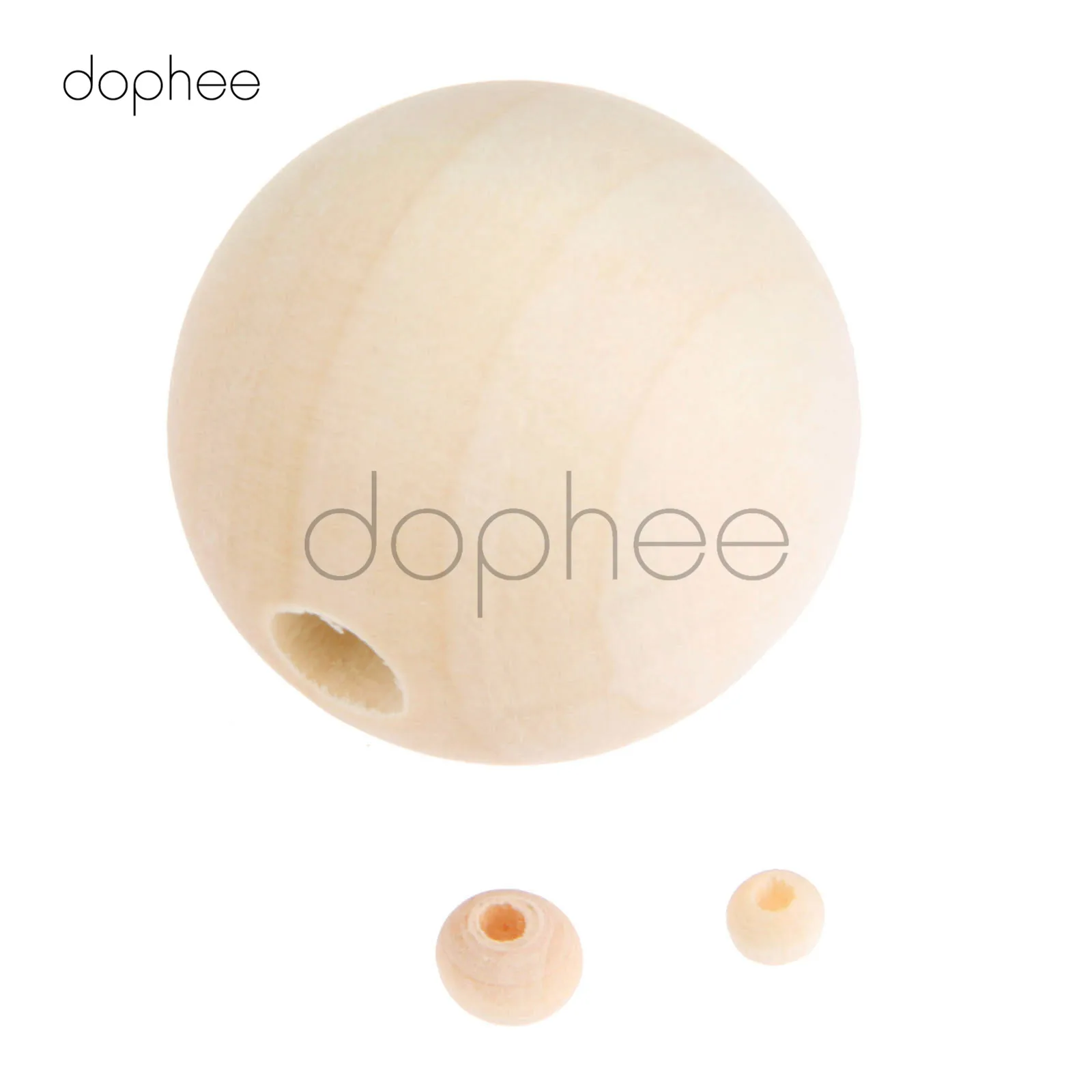 Бусины из натурального дерева dophee 50 600 шт.|Поделки дерева| |