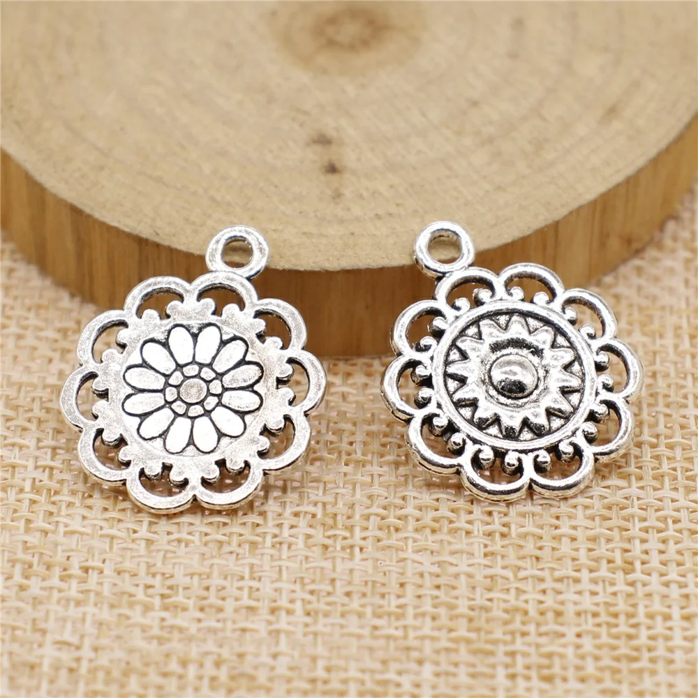 

10Pcs 25x21mm Motif Charms Antique Jewelry Making DIY Handmade Craft