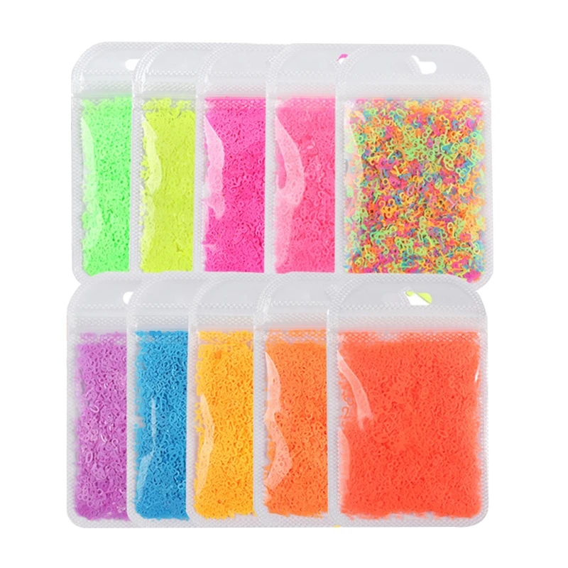 

Nail Art Fluorescent Sequins Holographic Glitter Flakes Jewelry Resin Filling