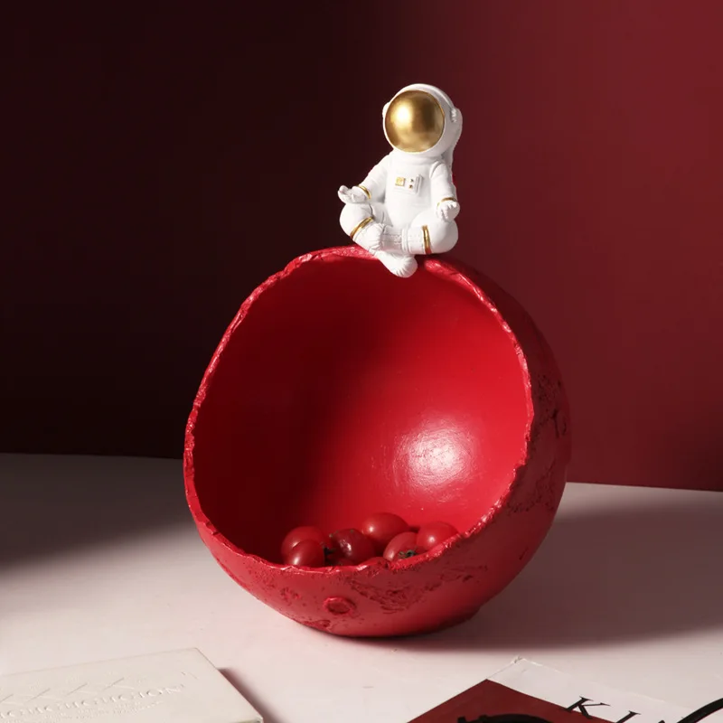 Astronaut Key Storage Ornaments Home Ornament Living Room Coffee Table Nuts Snack Box | Дом и сад