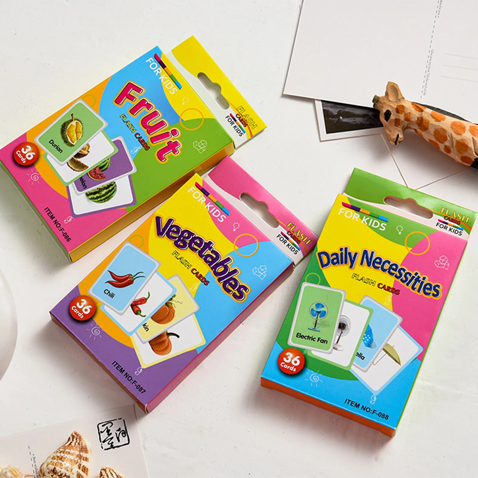 

Educational Flash Cards for Toddlers First Words Preschool Kindergarten
