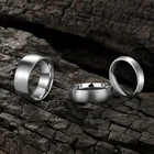 Eamti 468 мм матовый простой серебристый цвет литое титановое кольцо для мужчин полированный обручальное кольцо Обручальные кольца для мужчин и женщин ювелирные изделия