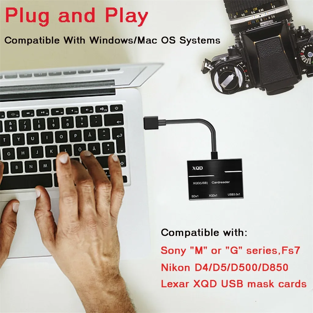Камера XQD SD считыватель карт памяти USB 3 0 концентратор адаптер для sony/для Nikon/ForCanon