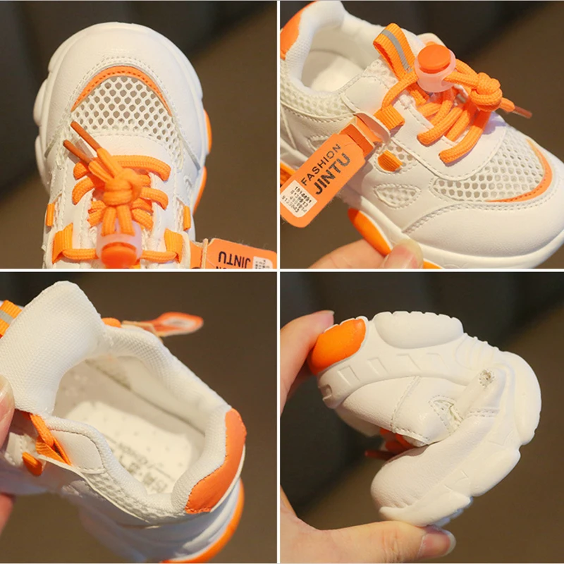 

Summer Children Sports Shoes Hollow Mesh Shoes Boys And Girls Breathable Anti-Slip Running Shoes Baby Toddler Casual Sneakers