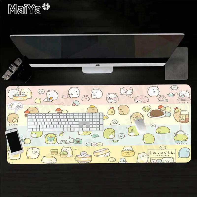 

Maiya Beautiful Anime Japan Cartoon Sumikko Gurashi Gaming Player desk laptop Rubber Mouse Mat Rubber Computer Gaming mousepad