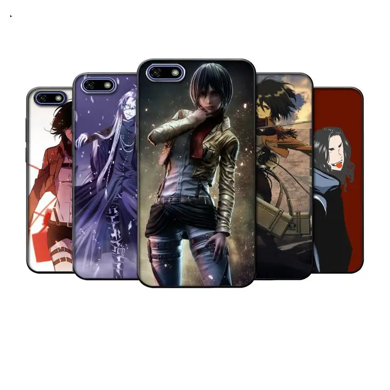 

Attack On Titan Mikasa Ackerman Phone Case For Xiaomi Mi5 Mi6 Mi8 Mi9 Mi10 F1 X Se Lite Pro Note Mix 2 3 10 Cover