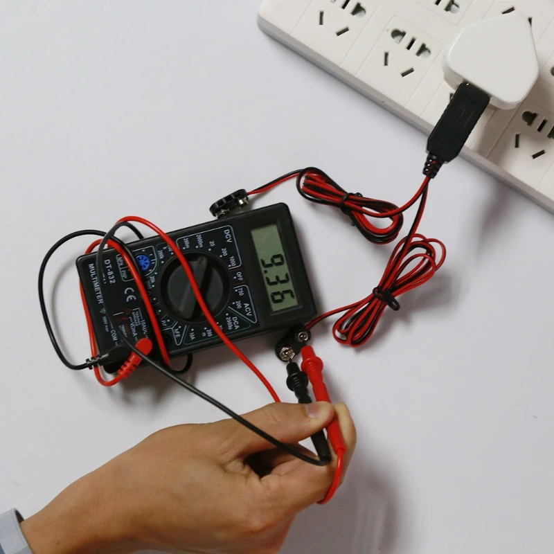 2in1 Тип C USB сетевой преобразовать в двойной 6F22 9V Батарея Элиминатор может заменить