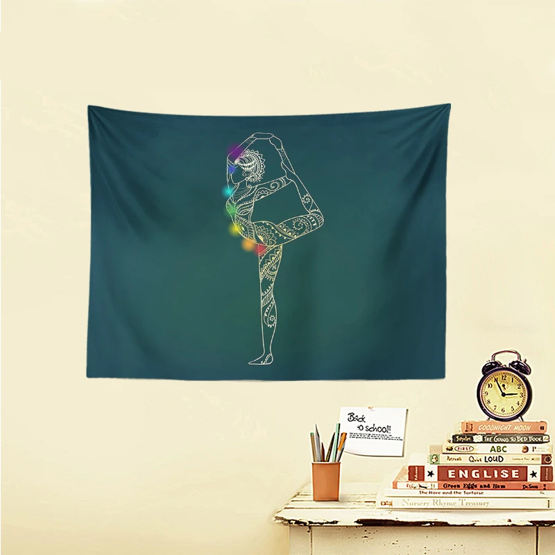 Сказочный персонализированный гобелен чакра линия звездное небо геометрический