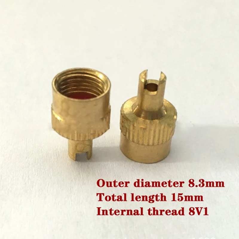 

1pcs Copper Slotted Head Valve Stem Cap For Car Motorcycle Valve Wheel Tyre Tire Valvol Lid Dust Cover Auto Accessory