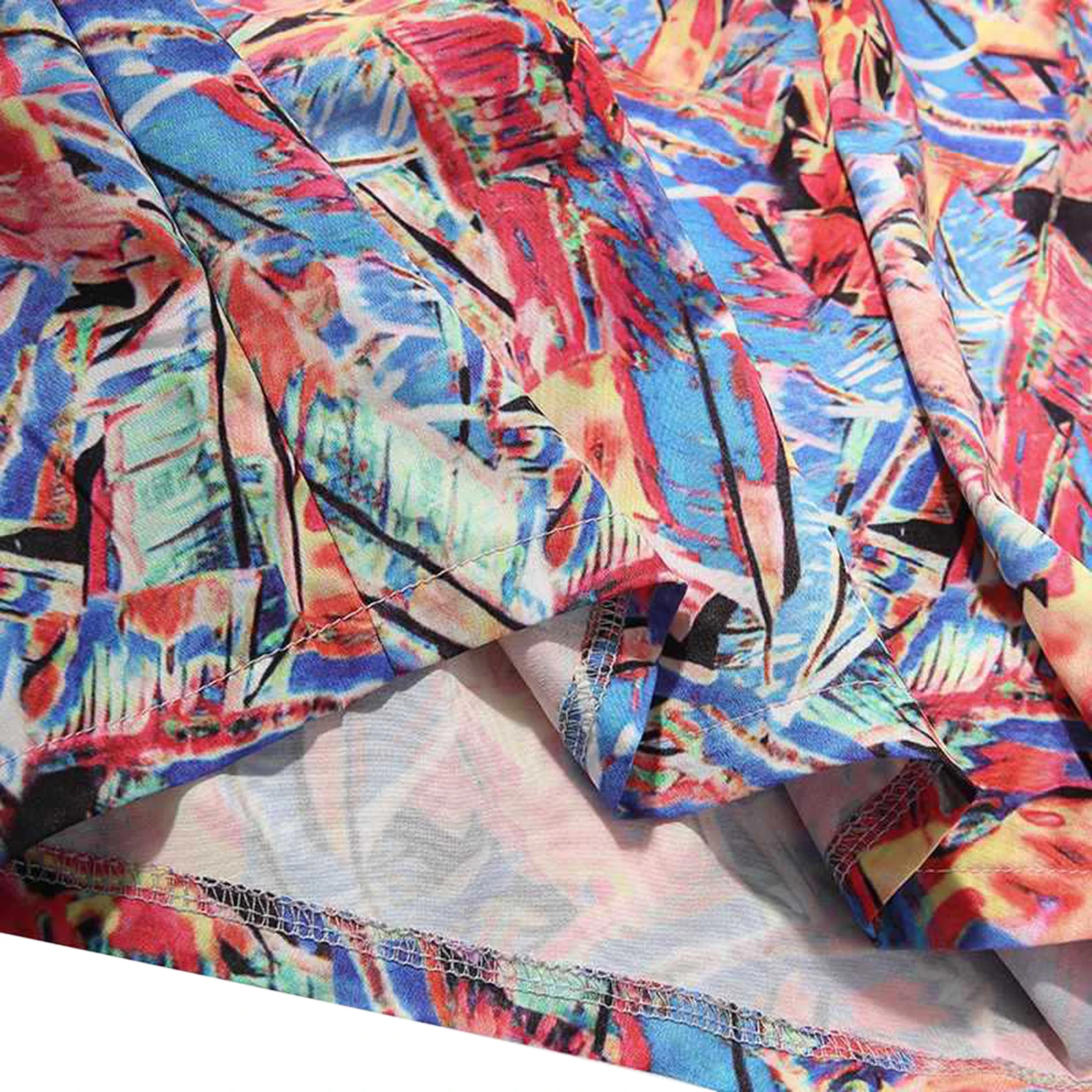 

Men Rompers Printing 2021 V Neck Short Sleeve Hawaiian Jumpsuits Streetwear Summer Vacation Casual Overalls Men S-3XL