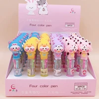 36 pcslot cartoon bear 4 colors ballpoint pen cute mini ball pens school office writing supplies stationery gift