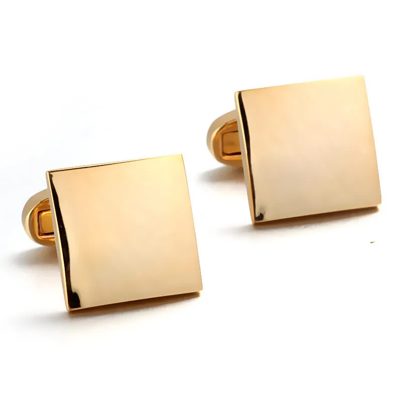 Запонки золотого цвета для мужских французских рубашек дизайнерские брендовые