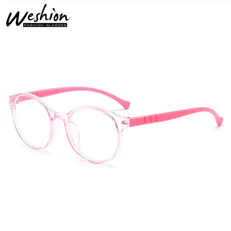 Круглый оптический детей очки Рамки Прозрачный конфеты Цвет с защитой от УФ