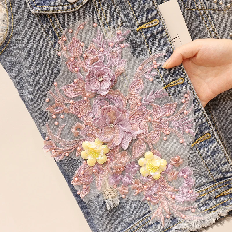 Жилет YAMDI верхняя одежда винтажная джинсовая куртка женская в богемном стиле