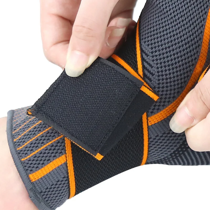 

Pressurized Ankle Support Elastic Basketball Volleyball Sports Ankle Brace Protector With Strap Belt