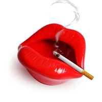 ceramic lips shape ashtray home car decor portable cigar ashtray boyfriend gift ash tray smoking accessories for living room
