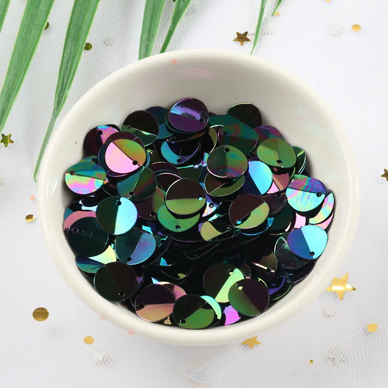 

10g/lot 10mm Oval Fold Sequin Matte Mixed Colors Sequins Paillettes DIY Wedding Craft,Lentejuelas Jewelry Making Accessories