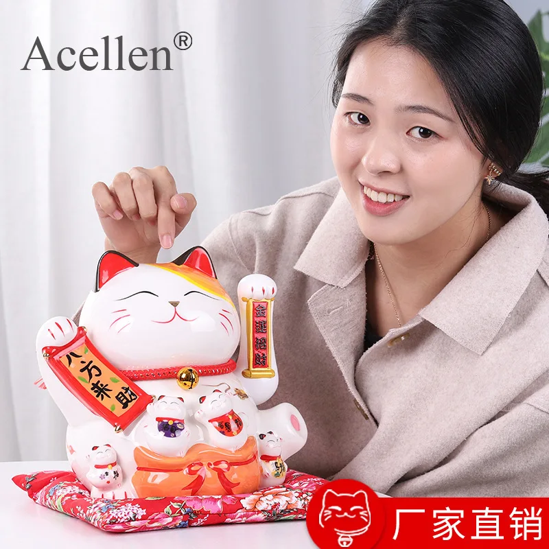 Maneki Neko керамический Lucky Cat домашний декор украшения для дома и автомобиля