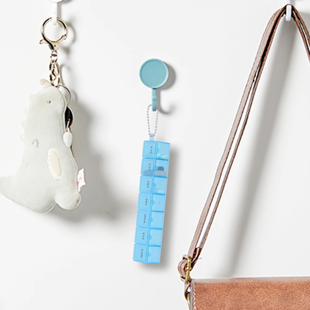 7 дней в неделю прозрачной крышкой таблетки коробка держатель Органайзер