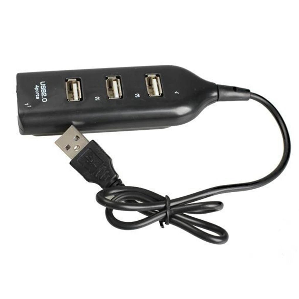 Новинка Портативный 4-портовый концентратор USB 2 0 переходник-расширитель с