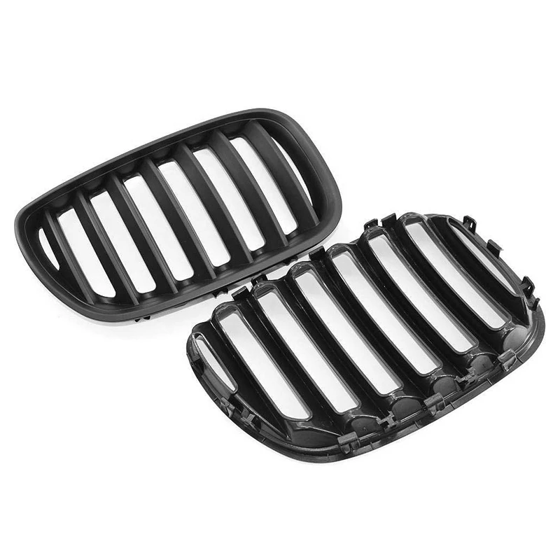 Grille Bumper Grills Matte Black Grill Front Replacement Kidney for BMW E53 X5 LCI 04-06 | Автомобили и мотоциклы