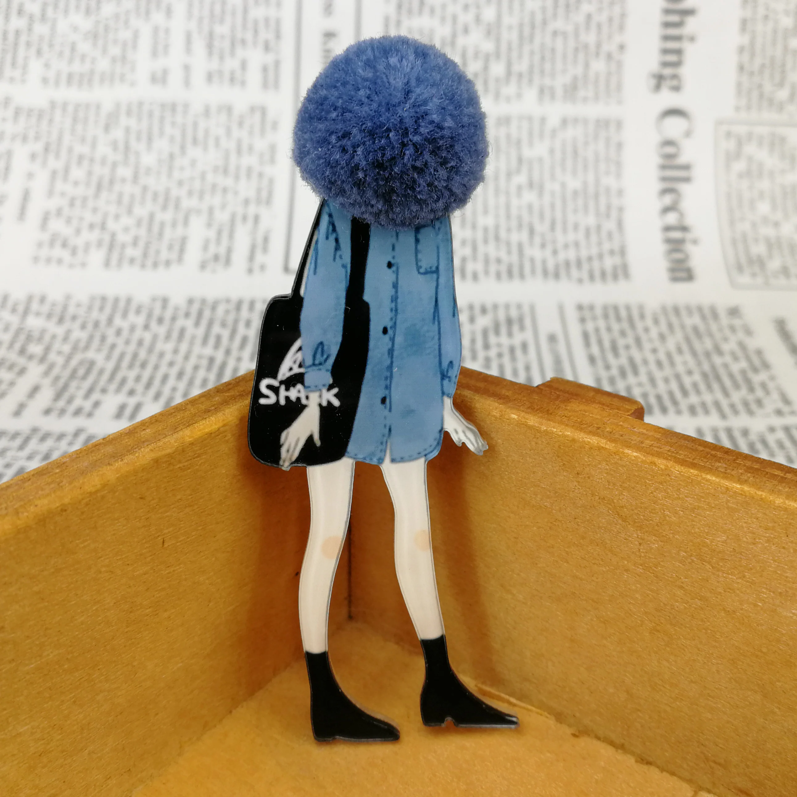 Новая женская Милая акриловая аниме брошь булавки для женщин DIY модные девушки