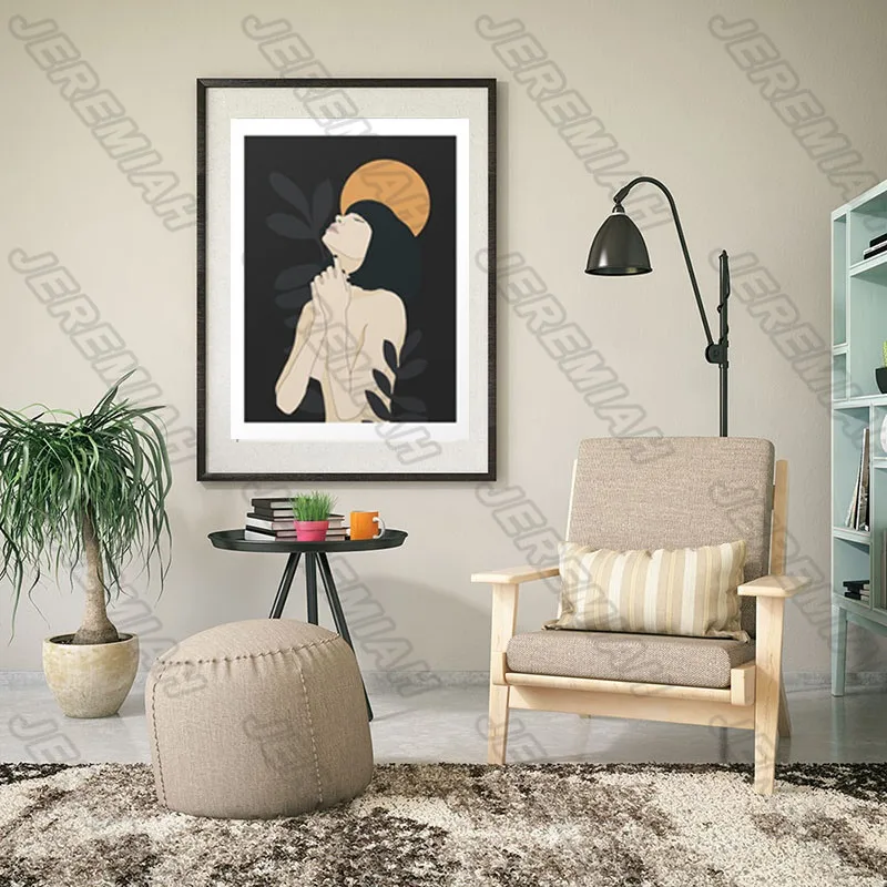 

Graphic Model Poster Nordic Style Wall Art Canvas Print Painting Modern Living Room Decoration