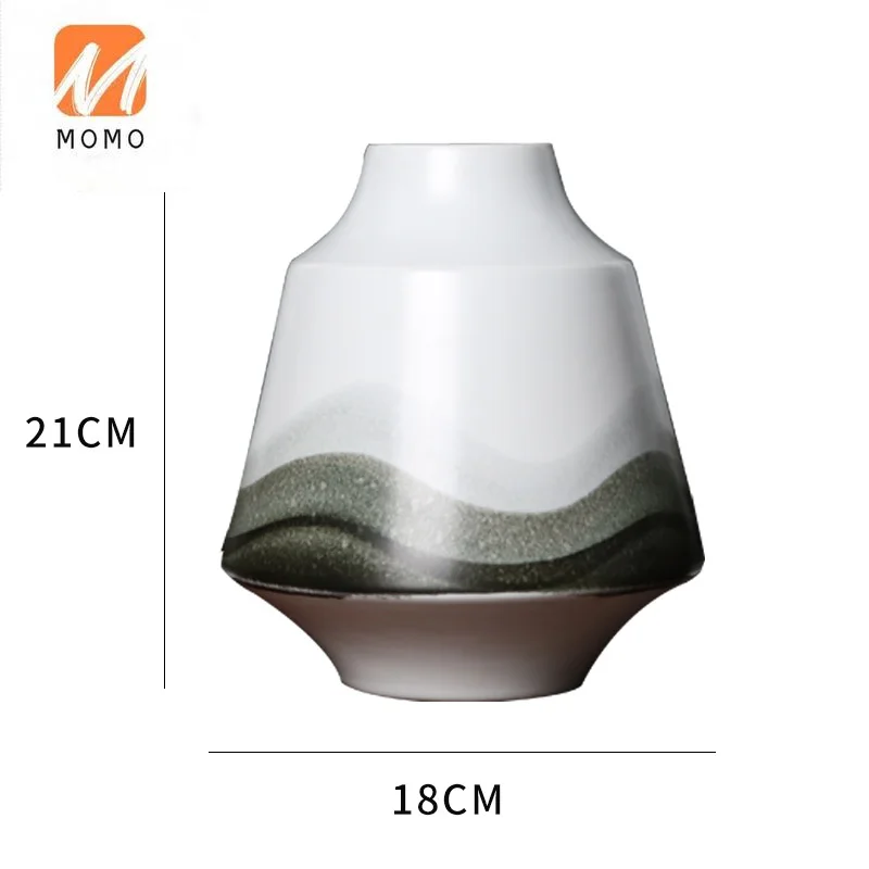 

Ink Ceramic Vase Decoration Soft Decoration Hallway TV Cabinet Coffee Table Antique Shelf