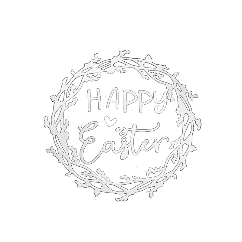 

Easter Label Tag Garland Metal Cutting Dies Stencil Scrapbooking DIY Album Stamp Paper Card Embossing Decor Craft New for 2021