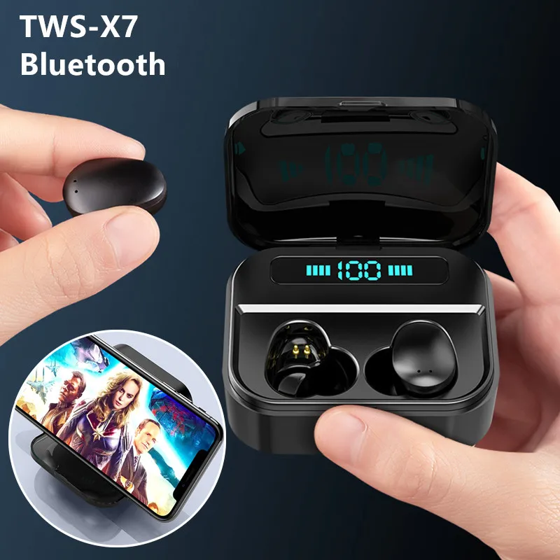X7 TWS True беспроводные Ультра Мини Bluetooth наушники спортивные Близнецы стерео