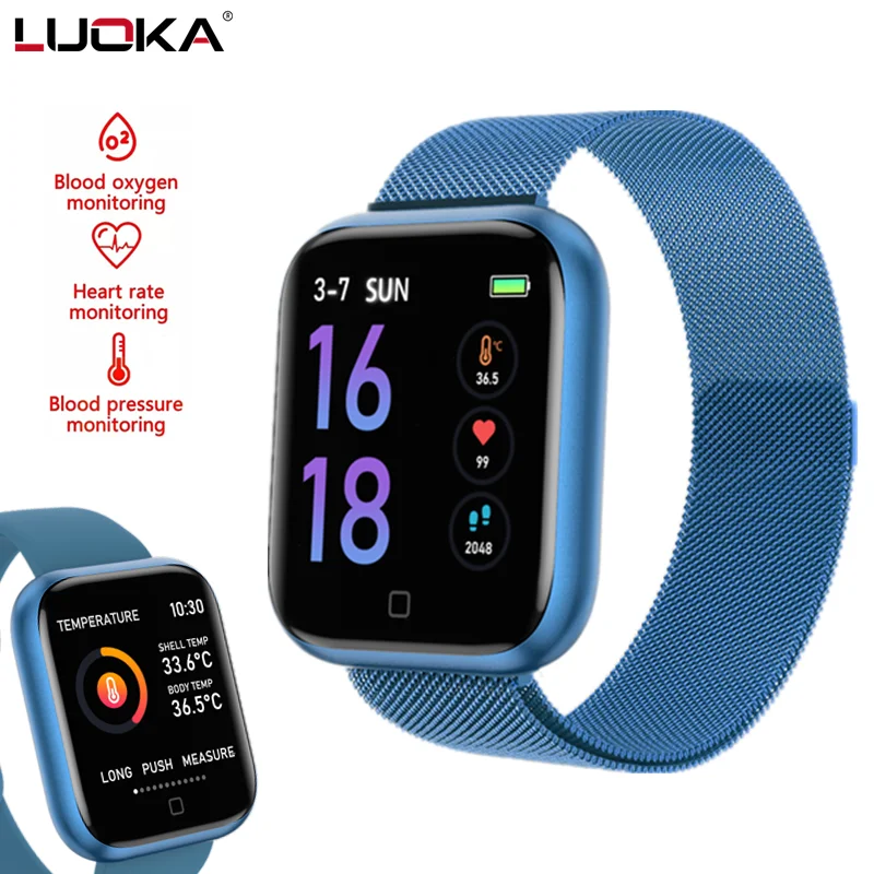 

Смарт-часы T80S с пульсометром и тонометром для ios и android