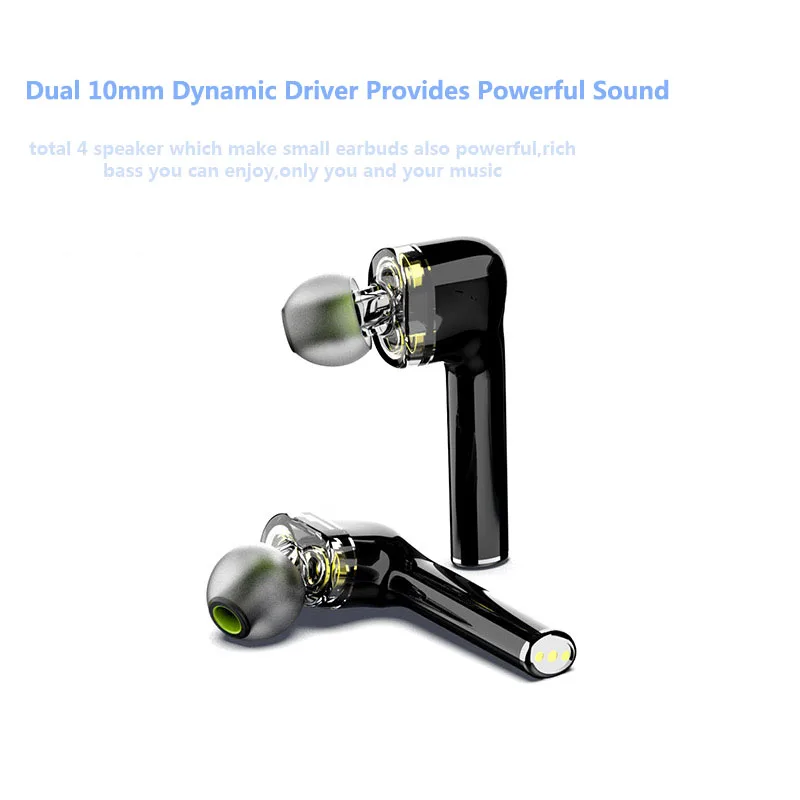 TWS Ture беспроводные наушники BT5.0 IPX6 водонепроницаемые с поддержкой APT X AAC гарнитура