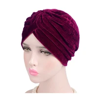 women girls fashion muslim inner hijabs velvet cap islamic hat headwear wraps plain colors indian headcover 10pcslot