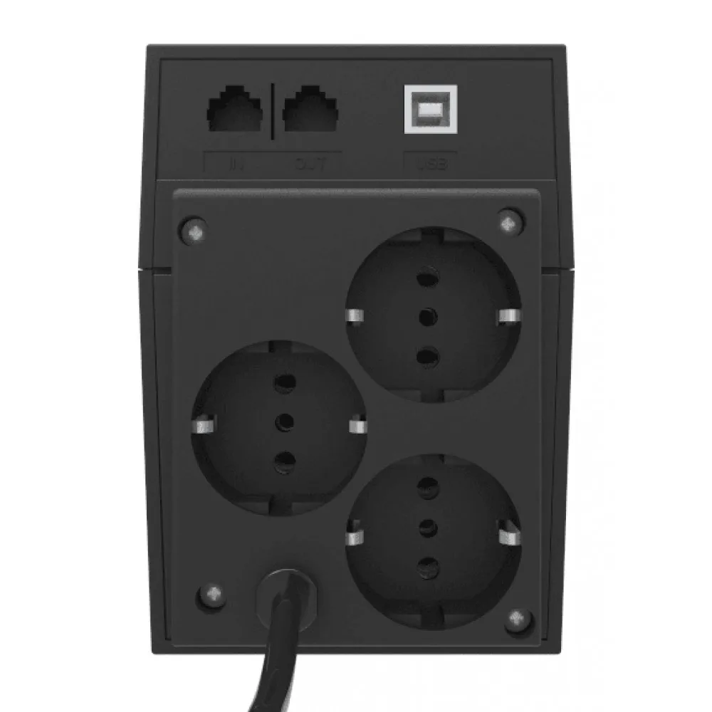 Источник бесперебойного питания Powercom RPT-600AP EURO 600 ВА/360 Вт 3xEURO bat |