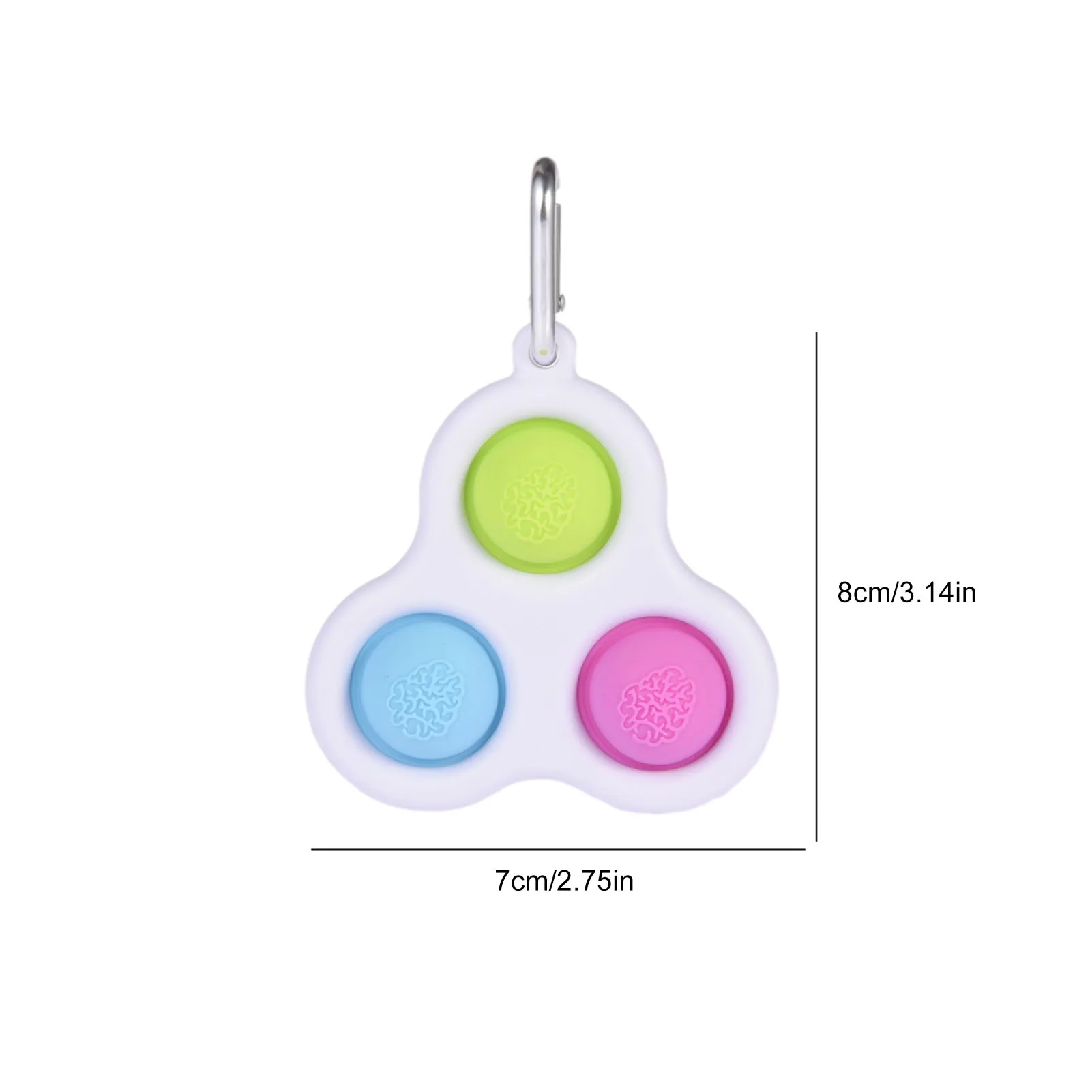 

Fidget Simple Dimple Toy Keychain Key Ring Fat Brain Toys Stress Relief Toys For Kids Adults Push Bubble Fidget Toys For Kids