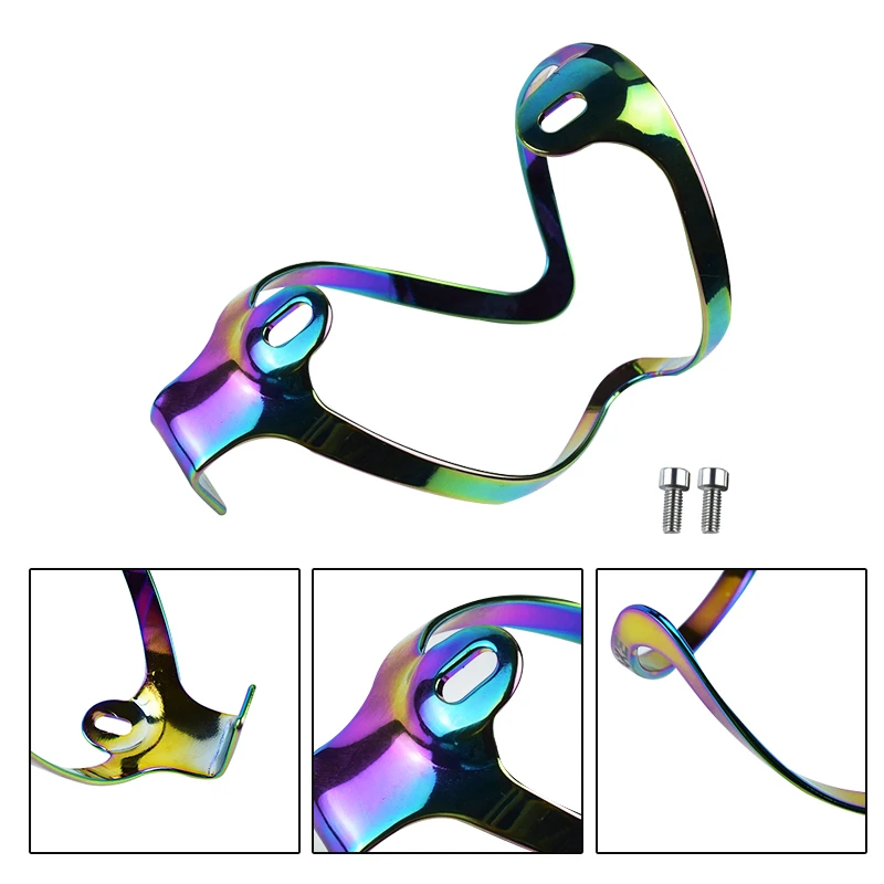 Алюминиевый держатель для бутылки с водой горного/дорожного велосипеда цветная