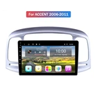 Автомагнитола 4 Гб + 32 ГБ, Android 10,0, стерео для Hyundai Accent 2006-2011, автомобильный мультимедийный плеер с Wi-Fi, 4G, AHD, DSP, BT, CARPLAY