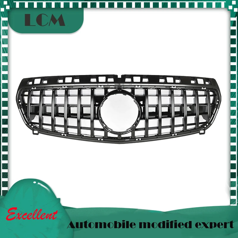 GT стиль ABS пластиковый передний бампер гоночная решетка для-Mercedes для-Benz класса A