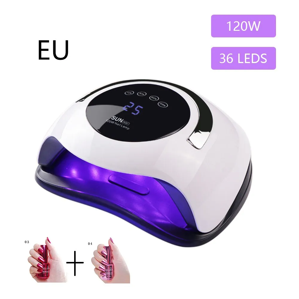 Лампа для маникюра светодиодный Сушилка для ногтей 120W USB гелевая лампа для ногтей, осушающая лампа для гель Лаки с лак для ногтей Авто Маникюр Сенсор - Цвет: 16