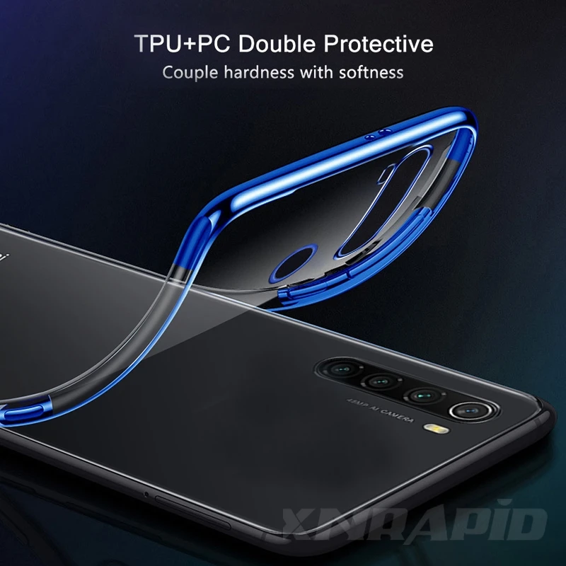 Для Xiaomi Redmi 8 Note Pro 8T 8A чехол из мягкого ТПУ прозрачный с покрытием для 10 CC9 Чехол |