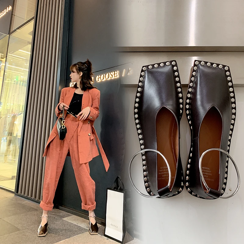 INS/Лидер продаж женские туфли лодочки из натуральной кожи Женская обувь 22 25 см