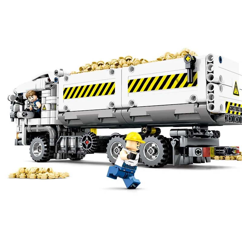 Yeshin 701704 Technic игрушечные машинки, набор грузовиков, строительные блоки, кирпичи, строительные игрушки для грузовиков, детские рождественские подарки - Цвет: 799pcs