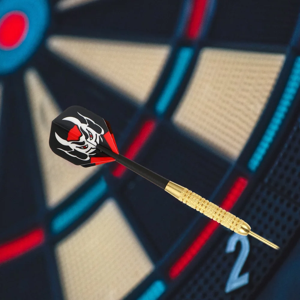 

12pcs Steel Tip Darts Set with Non-slip Shaft Indoor Safe Dart Playthings